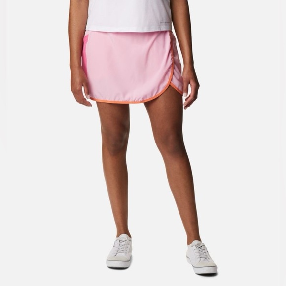 Columbia Hike Skort Womens Media Pocket Wild Rose Pink Stretch Large Hiking - Picture 2 of 8